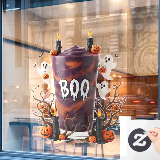 Halloween Ghost Party Fun Spooky Decoraties Raamsticker (Cafe Raam)