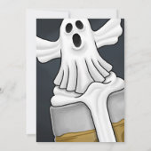 Halloween Ghost Party Kaart (Achterkant)