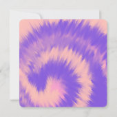 Halloween Ghost Party Tie Dye Hand getrokken Kaart (Achterkant)