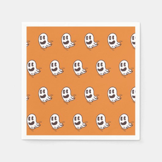 Halloween Ghost Pattern Papier servet (Voorkant)