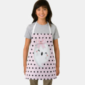 Halloween Ghost Pink Polka dot Schort (Insitu)