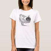 Halloween ghost pompoen ontwerp t-shirt (Voorkant)