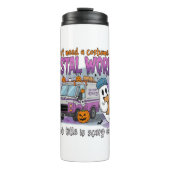 Halloween Ghost, postbode Thermosbeker (Voorkant)
