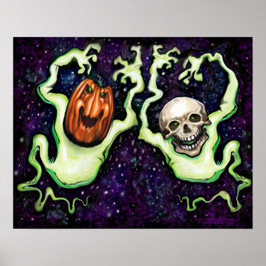 Halloween Ghost Poster (Voorkant)