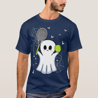 Halloween Ghost Pplay Tennis Racket Ball Game Sp T-shirt
