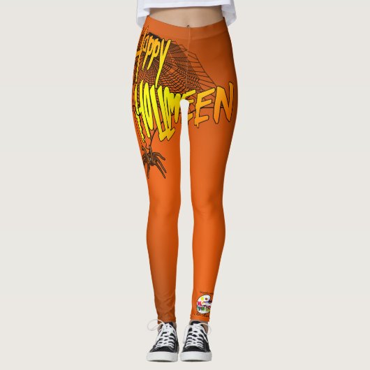 Halloween Ghost Pumpkin Witch Leggings (Voorkant)