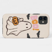 Halloween Ghost Roze en oranje ontwerp Case-Mate iPhone Case (Achterkant (horizontaal))