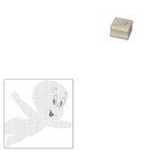 Halloween Ghost Rubberstempel (Gestempeld)