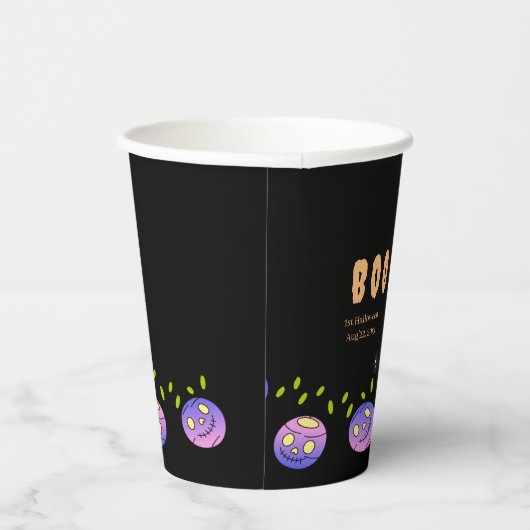 Halloween Ghost Skull Garland-Baby shower Papieren Bekers (Rechts)