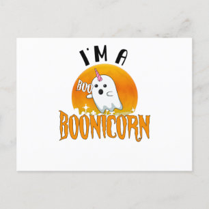 Halloween Ghost Spirit Boonicorn Unicorn Briefkaart