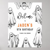 Halloween Ghost Spooktacular Affiche de bienvenue  (Devant)