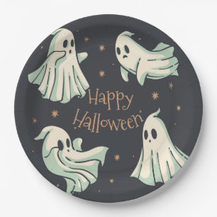 Halloween Ghost Spooktacular Happy Halloween Papieren Bordje