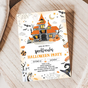 Halloween Ghost Spooktacular Party Kaart