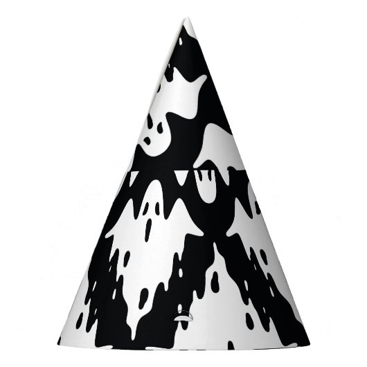 Halloween Ghost Spooky Naadloos Patroon Feesthoedjes (Links)