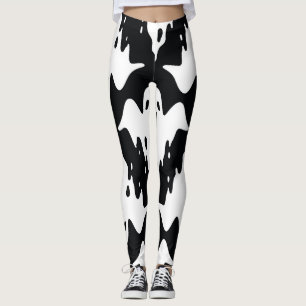 Halloween Ghost Spooky Naadloos Patroon Leggings