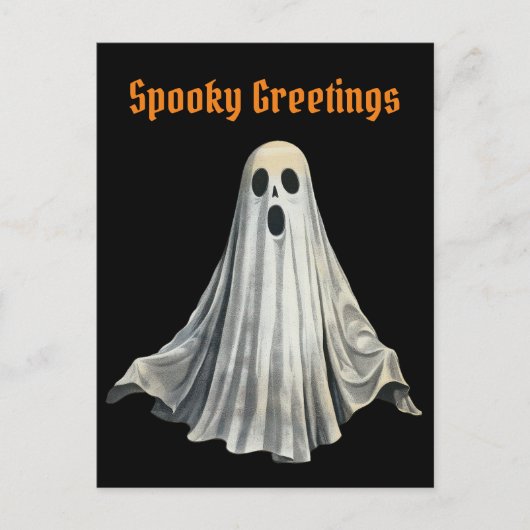  Halloween Ghost Spooky Seizoen Briefkaart (Voorkant)