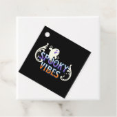 Halloween Ghost Spooky Vibes Typography Lettering Bedankjes Labels (In situ)
