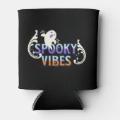 Halloween Ghost Spooky Vibes Typography Lettering Blikjeskoeler (Voorkant)