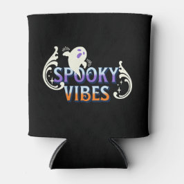 Halloween Ghost Spooky Vibes Typography Lettering Blikjeskoeler