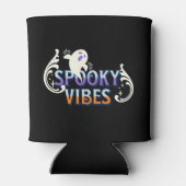 Halloween Ghost Spooky Vibes Typography Lettering Blikjeskoeler (Achterkant)