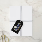 Halloween Ghost Spooky Vibes Typography Lettering Cadeaulabel (Met Touw)