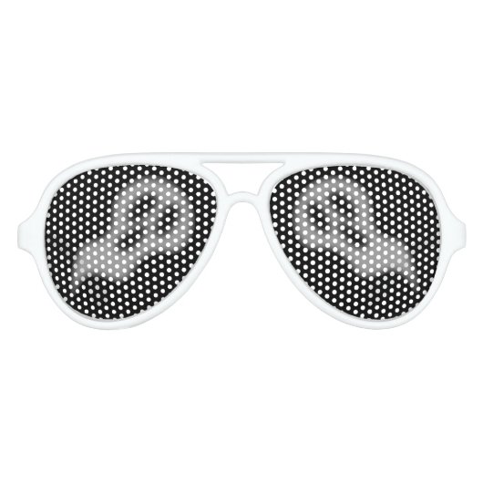 Halloween Ghost Sunglass Aviator Zonnebril (Voorkant)
