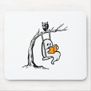 Halloween Ghost Swing Lezen Kostuum Vrouwen Muismat