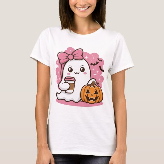 Halloween Ghost T-Shirt (Voorkant)