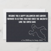 Halloween Ghost Trick ou traiter carte photo - TBO (Dos)