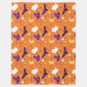 Halloween Ghost, vleermuizen, heks Petten Fleece Deken (Voorkant)
