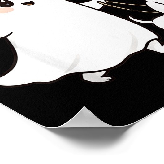 Halloween Ghost Walking Dog Soky Season Halloween Poster (Hoek)