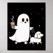 Halloween Ghost Walking Dog Soky Season Halloween Poster (Voorkant)