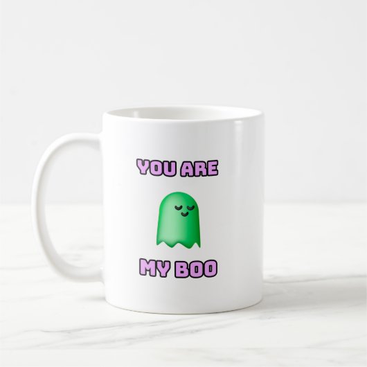 Halloween Ghost - You Are My Boo Coffee Mug (Gauche)