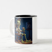 HALLOWEEN GHOST ZOMBIE SCARY MUG (Devant gauche)