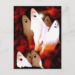 Halloween Ghosts Briefkaart