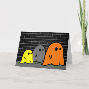 Halloween Ghosts Cute Kaart