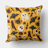 Halloween Ghosts en Ghouls Kussen (Achterkant)