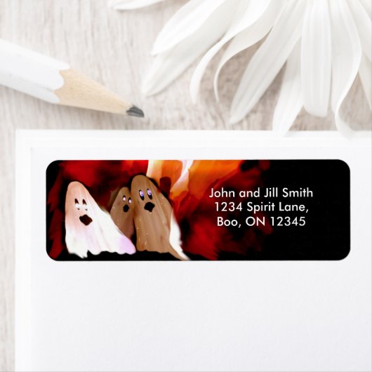 Halloween Ghosts Etiket (Insitu)