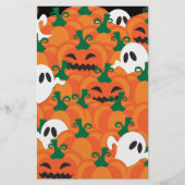 Halloween Ghosts Haunted Pumpkin Patch Briefpapier (Voorkant)