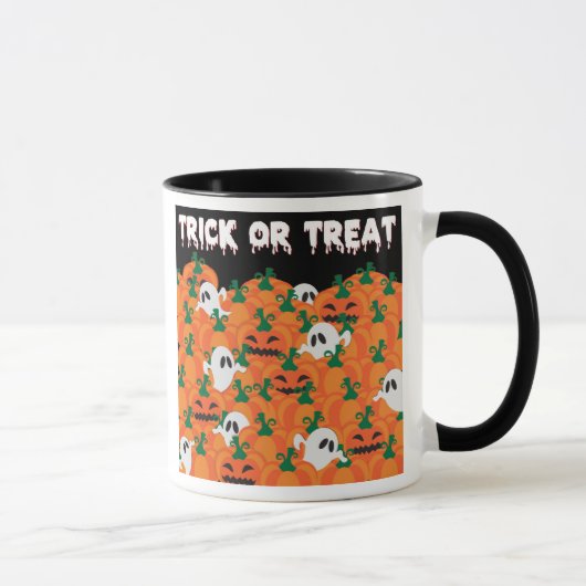 Halloween Ghosts Haunted Pumpkin Patch Mok (Rechts)
