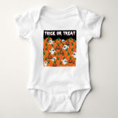 Halloween Ghosts Haunted Pumpkin Patch Romper (Voorkant)