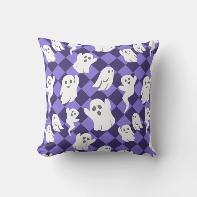 Halloween Ghosts Kussen (Voorkant)