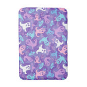 Halloween Ghosts Paarse Bath Mat (Voorkant Verticaal)