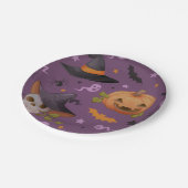 Halloween Ghosts Papieren Bordje (Gekanteld)