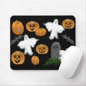 Halloween Ghosts & Pumpkins Mousepad Muismat (Met muis)