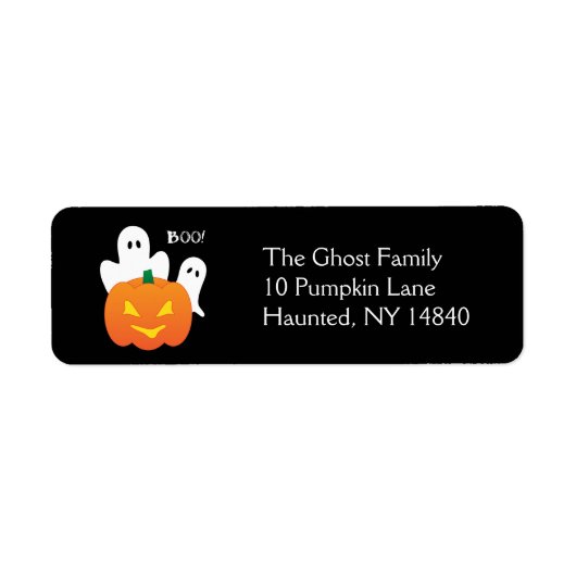 Halloween Ghosts Return-adres Etiket (Voorkant)