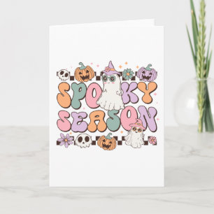 Halloween Ghosts Spooky Seizoen Kaart