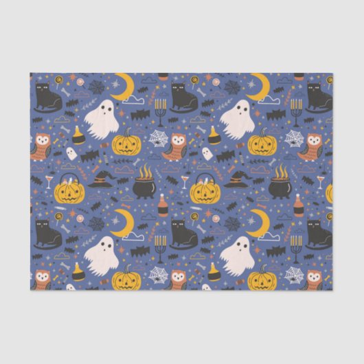 Halloween Ghosts Tissuepapier (Voorkant)