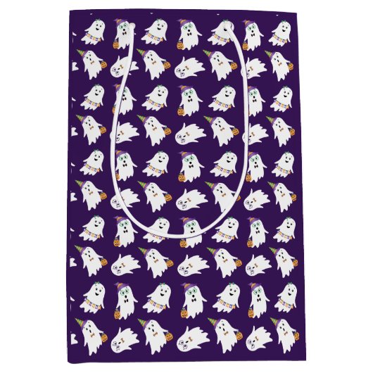 Halloween Ghosts Trick or treat Medium Cadeauzakje (Voorkant)