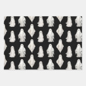 Halloween Ghosts Waterverf Pattern Wrapping Paper (Voorkant 2)